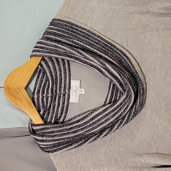 Taupe Cowl neck Dressy Sweater - Picture 3 of 9